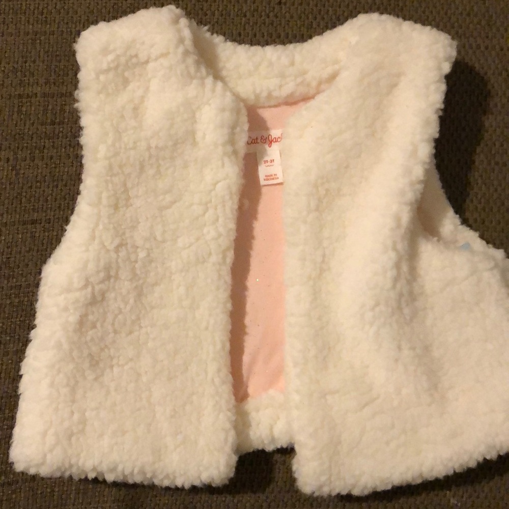 Baby girl cozy vest